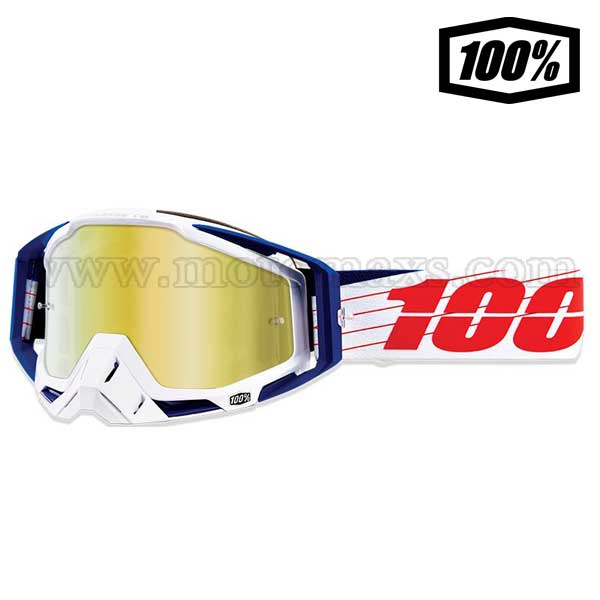 Gafas Cross 100% "Bibal White".