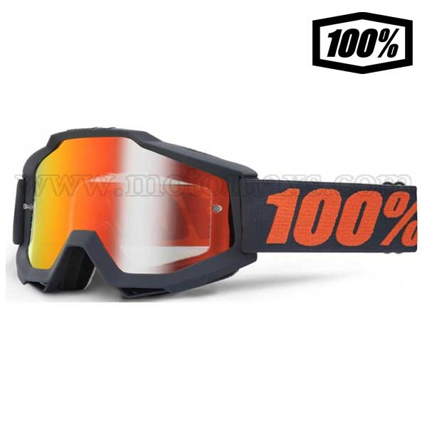 Gafas Cross 100% "Gunmetal".