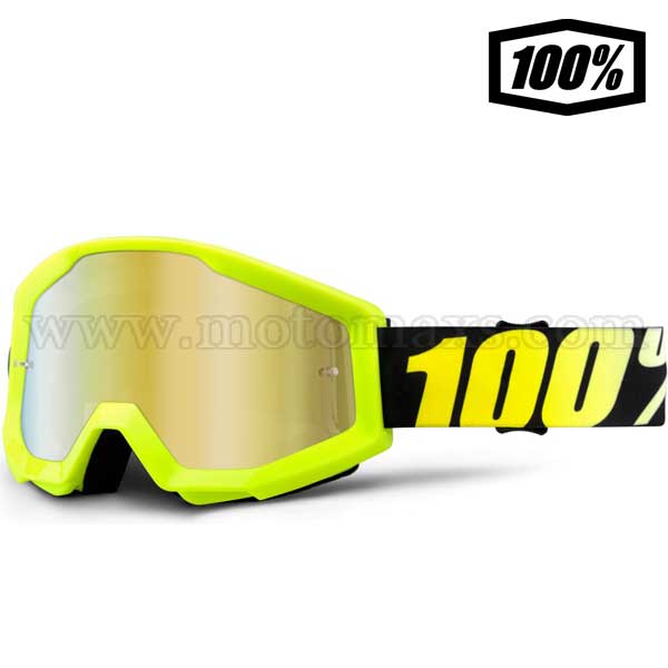 Gafas Cross 100% "Neon Yellow".
