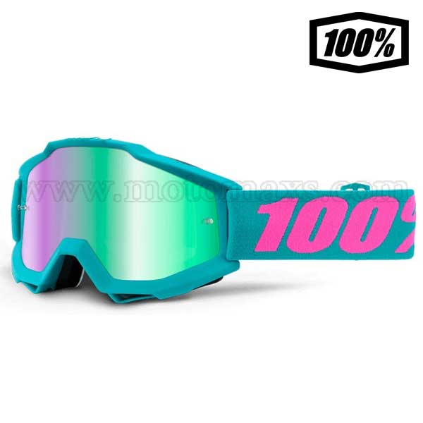 Gafas Cross 100% "Passion" Verdes.