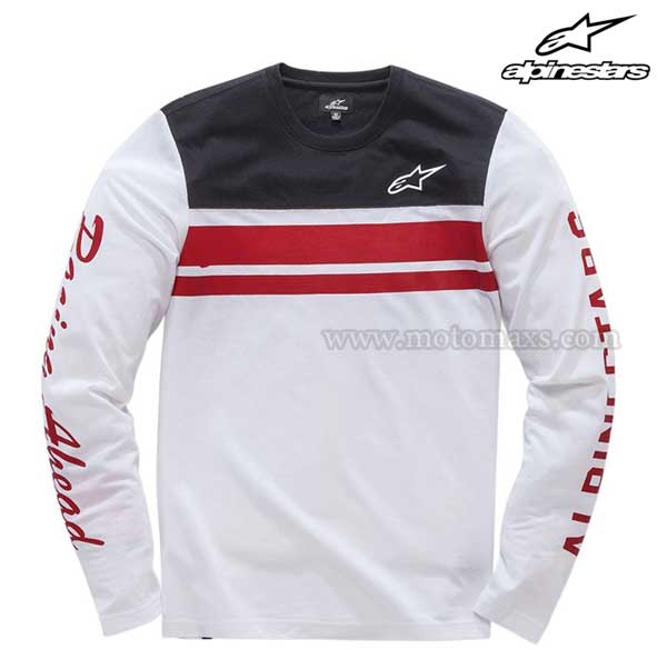 Camiseta Alpinestars "2 Stroke" Blanca.