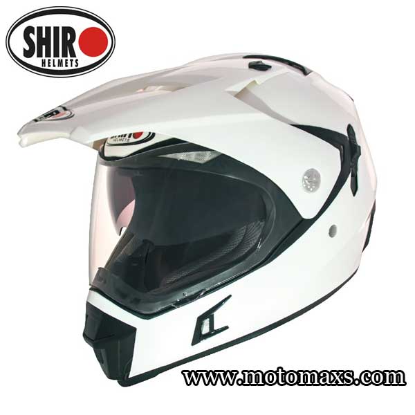 Casco Cross SHIRO MX-311 TOURISM Blanco