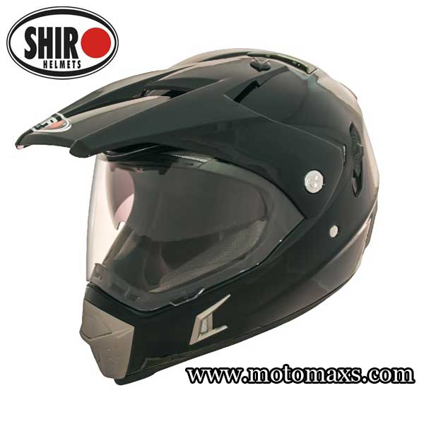 Casco Cross SHIRO MX-311 TOURISM Negro