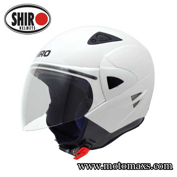 Casco Jet SHIRO SH-60 ICE Monocolor Blanco