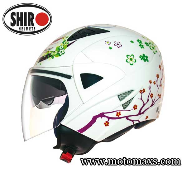Casco Jet SHIRO SH-60 ICE FAIRY Blanco