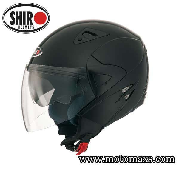 Casco Jet SHIRO SH-60 ICE MONOCOLOR Negro