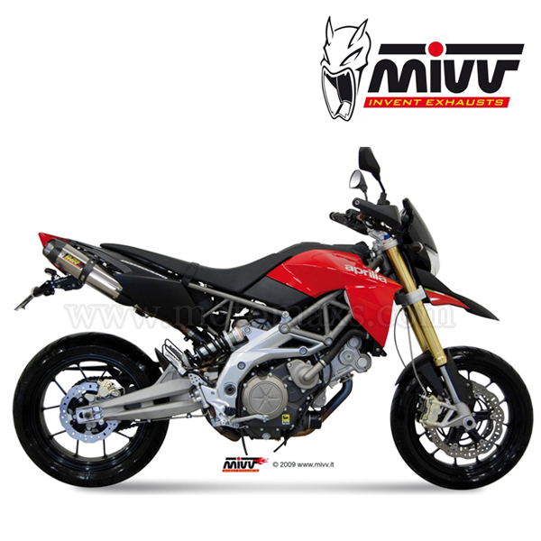 Escape MIVV "Suono" Slip-On (Acero) Aprilia Dorsoduro 750 (HOM.)