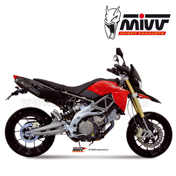 Escape MIVV "Suono Black" Slip-On (Acero) Dorsoduro 750 (HOM.)