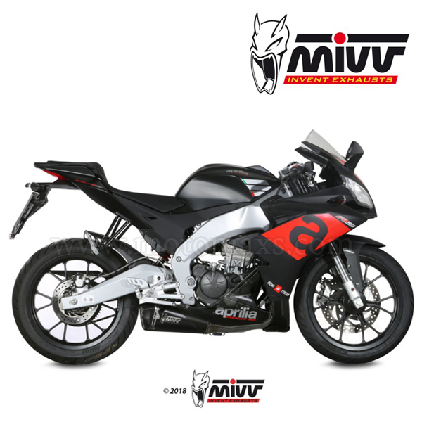Escape MIVV "Delta Race Black" Slip-On (Acero) Aprilia RS 125