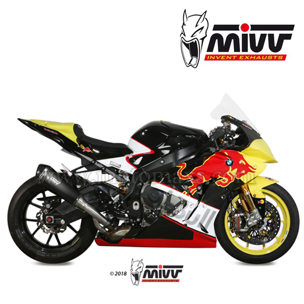 Escape MIVV "Delta Race Black" Slip-On (Acero) BMW S1000 RR