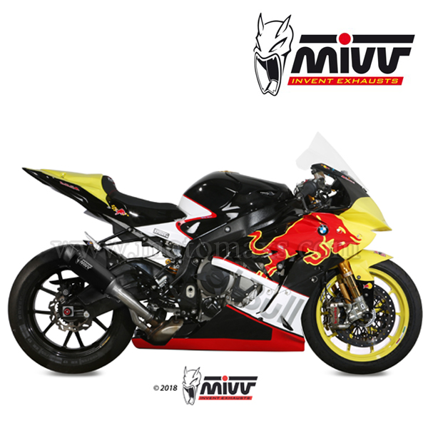 Escape MIVV "GP PRO Black" Slip-On (Acero) BMW S1000 RR (HOM.)