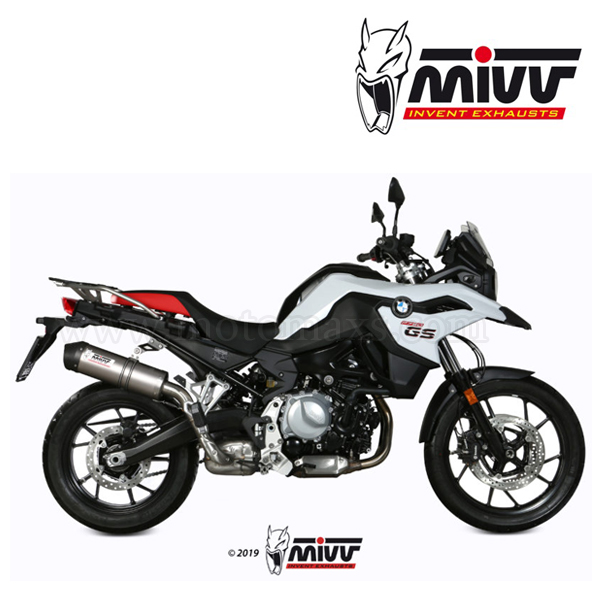 Escape MIVV "Oval" Slip-On (Titanio) BMW F 750 GS (HOM.)