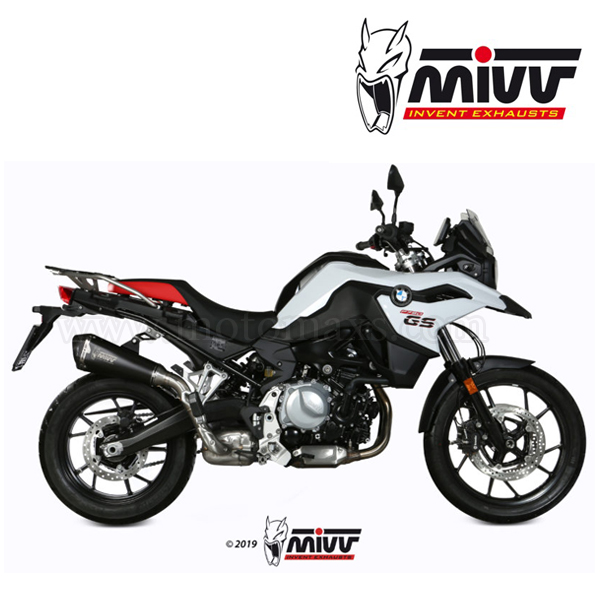 Escape MIVV "Delta Race Black" Slip-On (Acero) F 750 GS (HOM.)