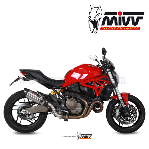 Escape MIVV "Suono" Slip-On (Acero) Ducati Monster 821 (HOM.)