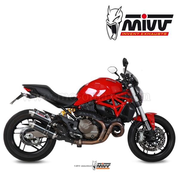 Escape MIVV "GP Black" Slip-On (Acero) Ducati Monster 821 (HOM.)