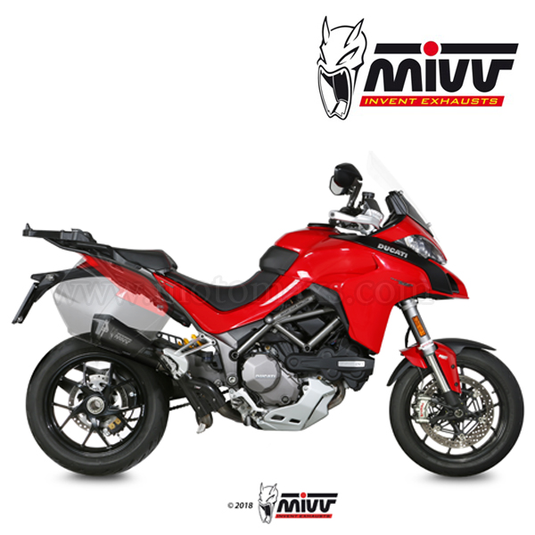 Escape MIVV "Delta Race Black" Slip-On (Acero) Multistrada 1260