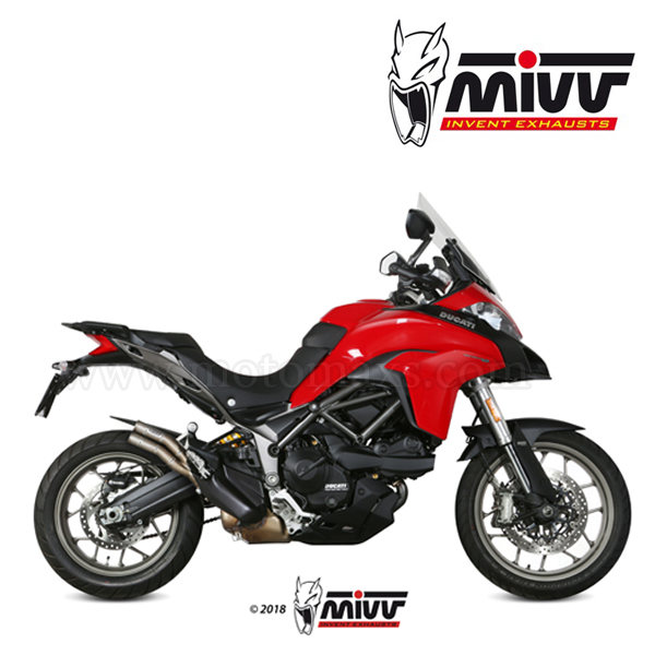 Escape MIVV "Double Gun" Slip-On (Titanio) Monster 821 (HOM.)