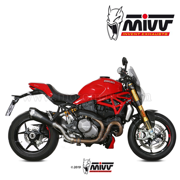 Escape MIVV "Delta Race Black" Slip-On (Acero)Monster 1200(HOM.)