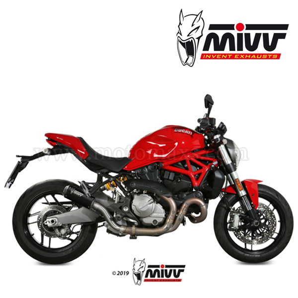 Escape MIVV "MK3 Black" Slip-On (Acero) Ducati Monster 1200