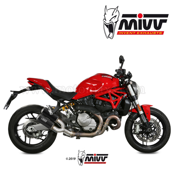 Escape MIVV "MK3 Black" Slip-On (Acero) Ducati Monster 1200