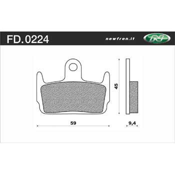 Pastillas Freno Newfren FD0224