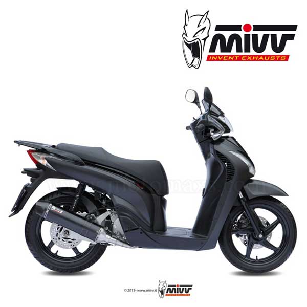 Escape Completo MIVV "Stronger Black" (Acero) Honda SH 125