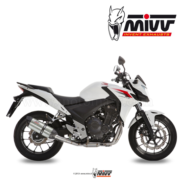 Escape MIVV "Suono" Slip-On (Acero) Honda CB500F (HOM.)