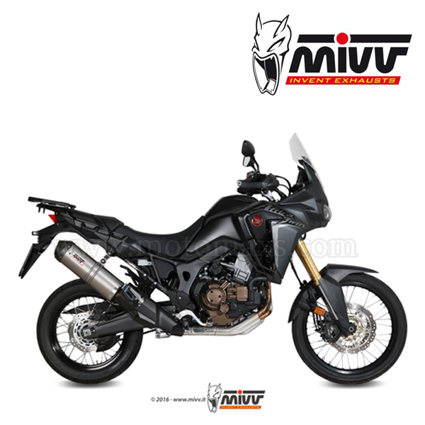 Escape MIVV "Oval" Slip-On (Titanio) Honda Africa Twin (HOM.)