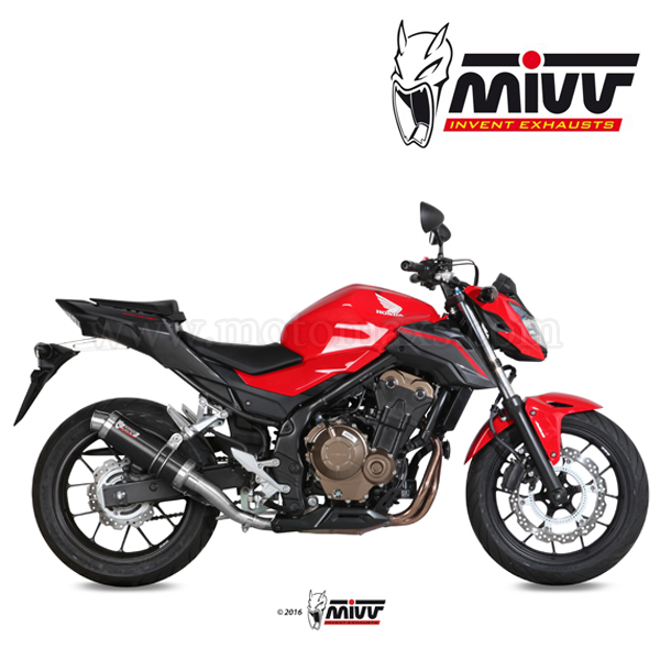 Escape MIVV "GP Black" Slip-On (Acero) Honda CB 500 F (HOM.)