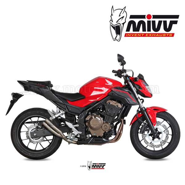 Escape MIVV "Double Gun" Slip-On (Titanio) Honda CB 500 F