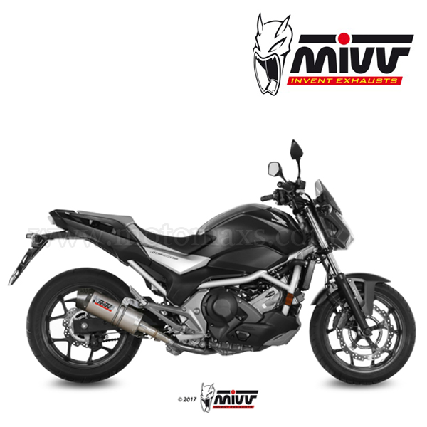 Escape MIVV "Oval" Slip-On (Titanio) Honda Integra 750 (HOM.)