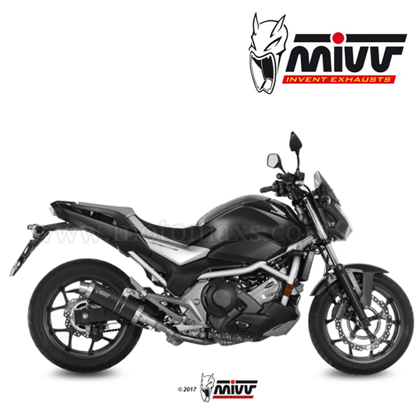 Escape MIVV "GP Black" Slip-On (Acero) Honda Integra 750 (HOM.)