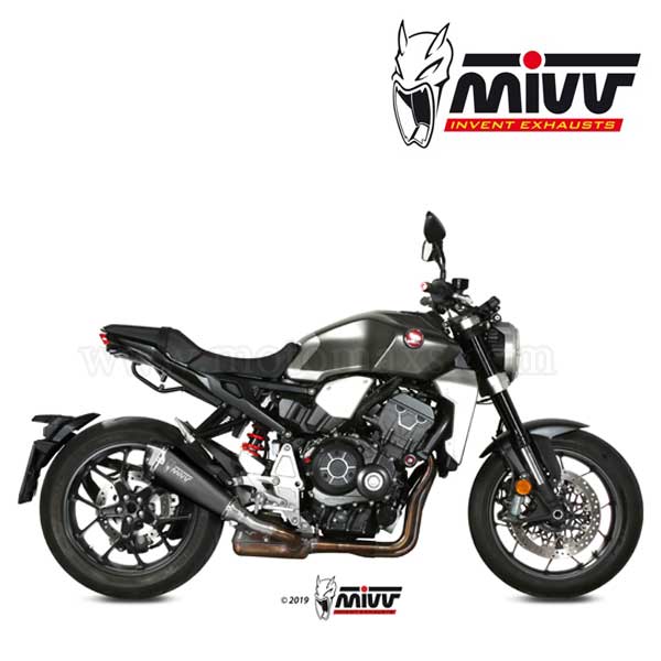 Escape MIVV "Delta Race Black" Slip-On(Acero)Honda CB1000R(HOM.)