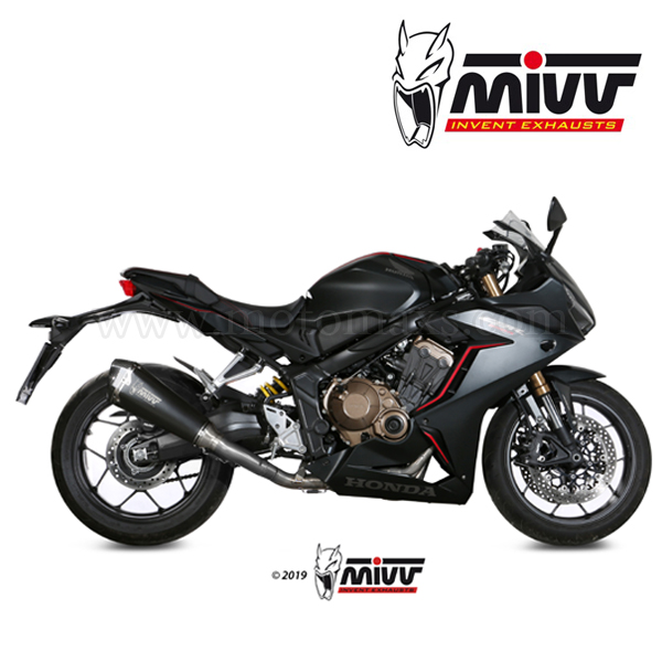 Escape Completo MIVV "Delta Race Black" (Acero) CBR 650 R (HOM.)