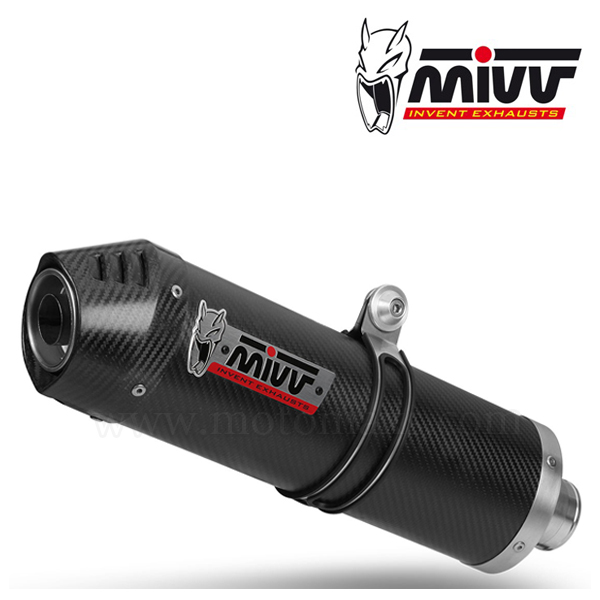 Escape MIVV "Oval" Slip-On (Carbono) Kawasaki Z 750 (HOM.)