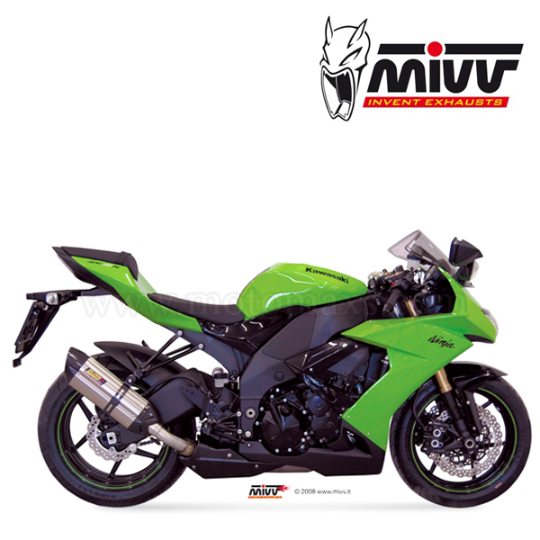 Escape MIVV "Suono" Slip-On (Acero) Ninja ZX-10 R (HOM.)