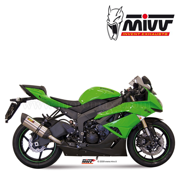 Escape MIVV "Suono" Slip-On (Acero) Kawasaki Ninja ZX-6 R (HOM.)