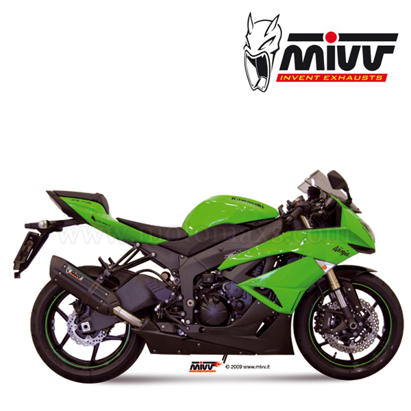 Escape MIVV "Suono Black" Slip-On (Titanio) Ninja ZX-6 R (HOM.)