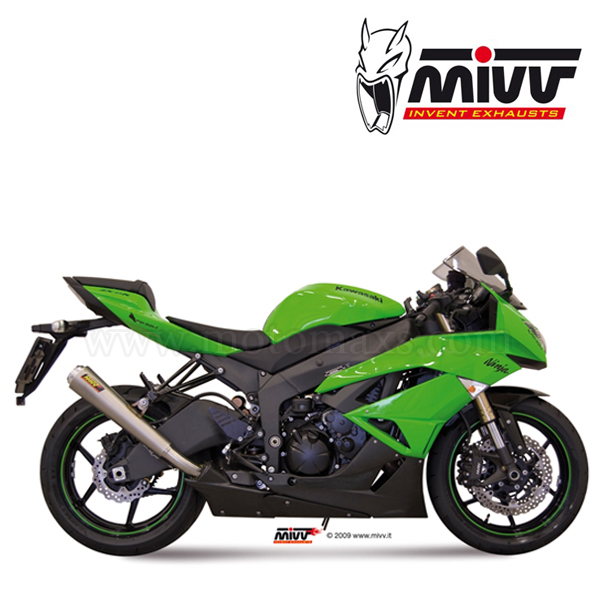 Escape MIVV "X-Cone Plus" Slip-On (Acero) Ninja ZX-6 R (HOM.)