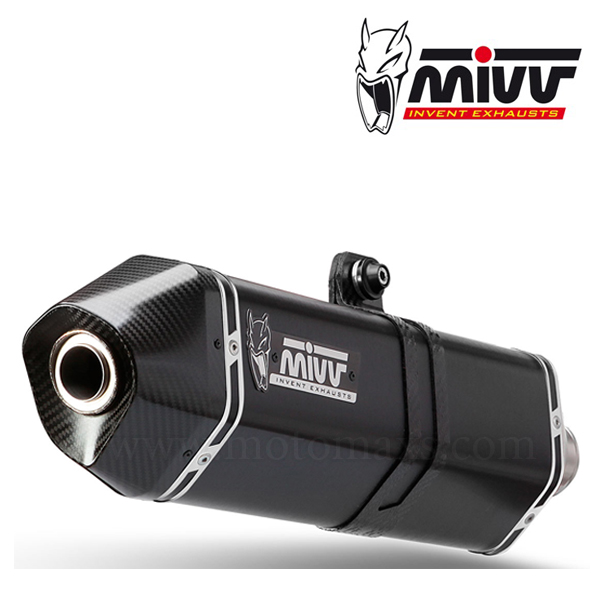 Escape MIVV "Speed Edge Black" Slip-On (Acero)Ninja ZX-6 R(HOM.)