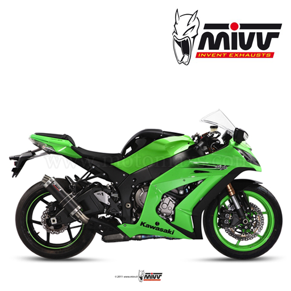 Escape MIVV "GP" Slip-On (Carbono) Kawasaki Ninja ZX-10 R (HOM.)
