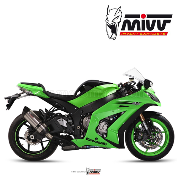 Escape MIVV "Suono" Slip-On (Acero) Ninja ZX-10 R (HOM.)