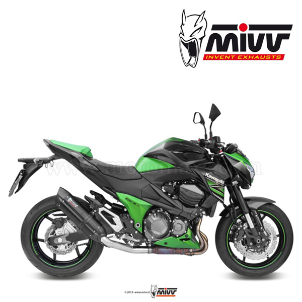 Escape MIVV "Suono Black" Slip-On (Acero) Kawasaki Z 800 (HOM.)