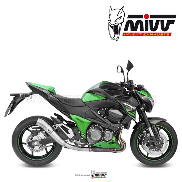 Escape MIVV "Ghibli" Slip-On (Acero) Kawasaki Z 800 (HOM.)