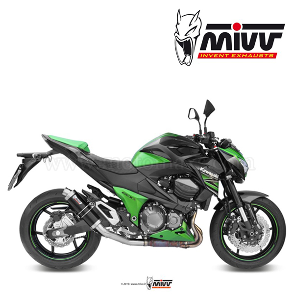 Escape MIVV "GP Black" Slip-On (Acero) Kawasaki Z 800 (HOM)