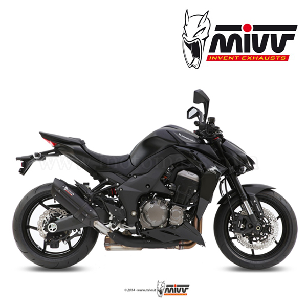 Escape MIVV "Suono Black" Slip-On (Acero) Kawasaki Z 1000 (HOM.)