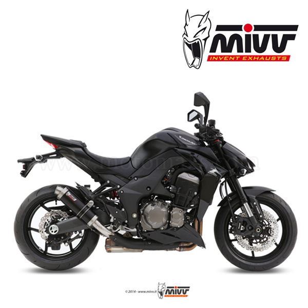Escape MIVV "GP Black" Slip-On (Acero) Kawasaki Z 1000 (HOM.)