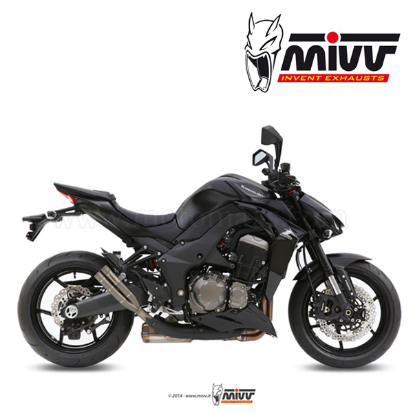 Escape MIVV "Double Gun" Slip-On (Titanio) Kawasaki Z 1000