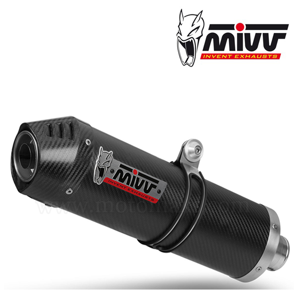 Escape MIVV "Oval" Slip-On (Carbono) Kawasaki Versys 1000 (HOM.)