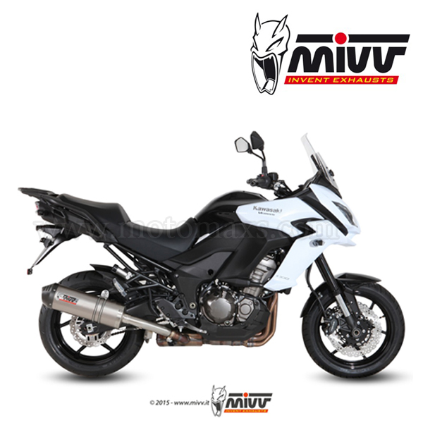 Escape MIVV "Oval" Slip-On (Titanio) Kawasaki Versys 1000 (HOM.)